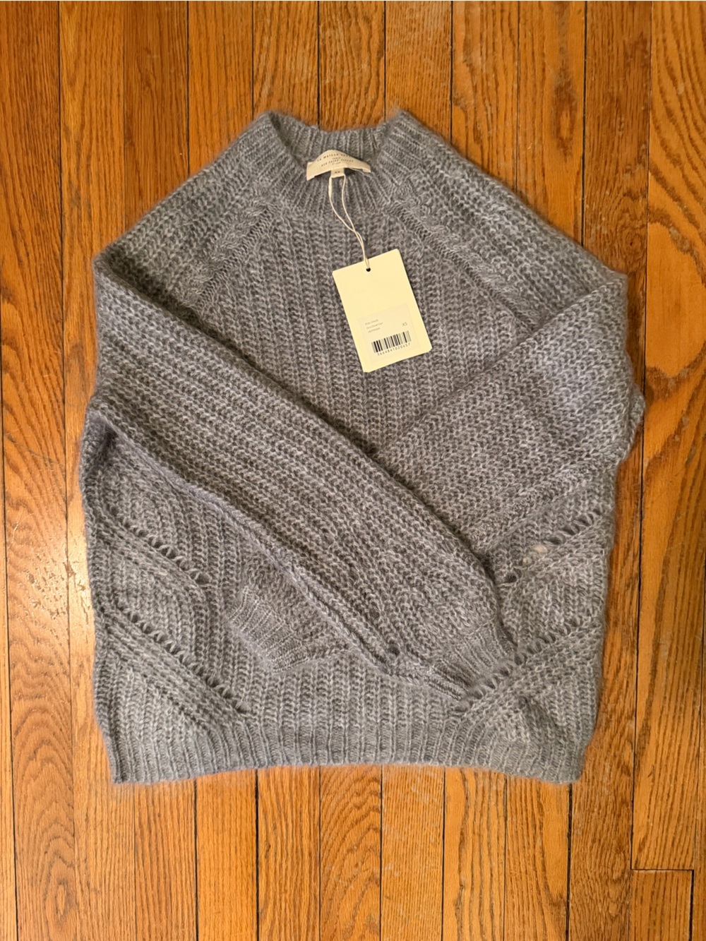 Sezane  Light Gray Knit Sweater